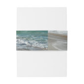 ウェーブラッピングオンビーチ熱帯ターコイズ 招待状ベリーバンド (裏面例)