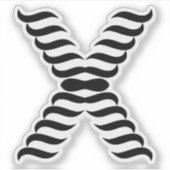 ウェーブレターXモノグラム シール (正面)