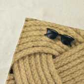 ウェーブロープ海プレイトノットボートデッキ ビーチタオル (インサイチュ)