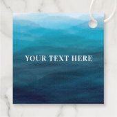 ウェーブ先生ありがとうラベル、スタッフの感謝 フェイバータグ (裏面)