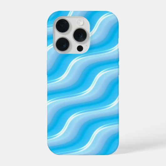 ウェーブ柄 iPhoneケース (裏面)