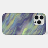 ウェーブ状のラベンダー模様 iPhoneケース (裏面横)
