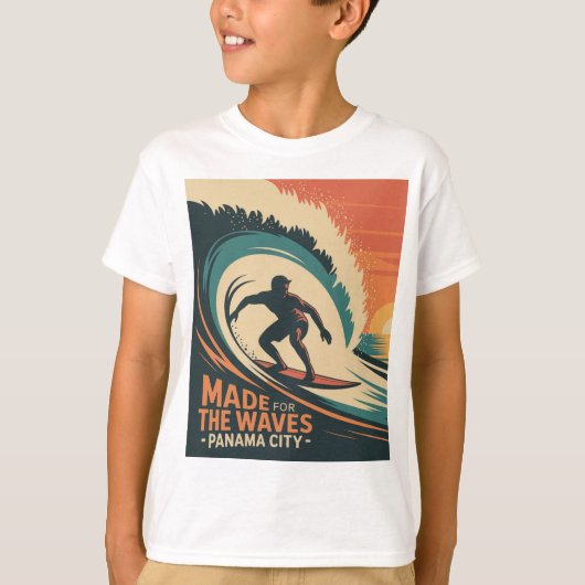 ウェーブ用パナマシティ Tシャツ (正面)