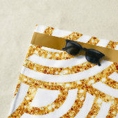 ウェーブ金ゴールドサングリッターボホコレクシ人気があるョン ビーチタオル (インサイチュ)