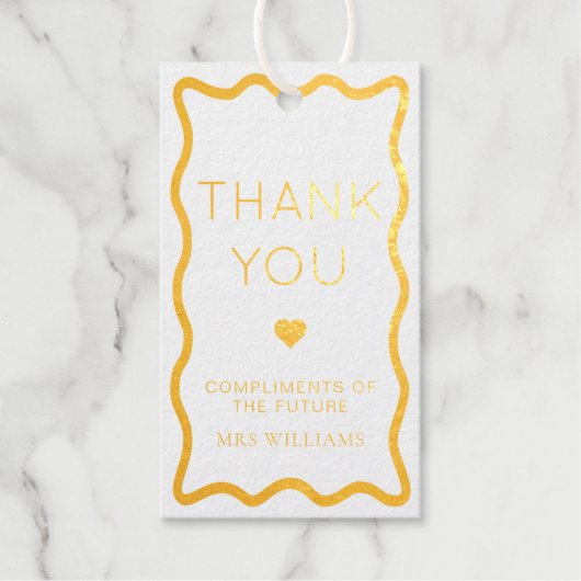 ウェーブ サンクユー フェイバー ギフトタグ (正面)