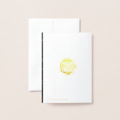 ウェーブ・ニューイヤーズ・イブ・企業のパーティの招待状 箔カード (裏面封筒付き)