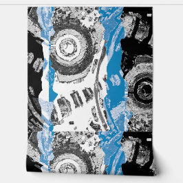 ウェーブ メカニズム - カスタム壁紙 (2' x 4') 壁紙