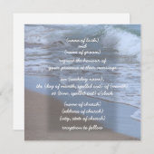 ウェーブ 招待 招待状 (正面/裏面)