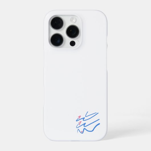 ウェーブ 01 iPhoneケース (裏面)