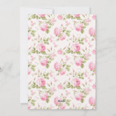 ウェーモダンブシップ&シーベビーガールシャワー招待状 シーズンカード (裏面)