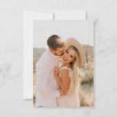 ウェーモダンミニマルディングRSVPカード 出欠カード (裏面)