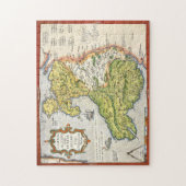 ウェールズおよびAnglesey 1579年のヴィンテージの地図 ジグソーパズル (縦)