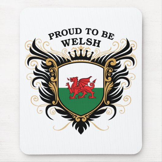 ウェールズがあること誇りを持った マウスパッド (正面)