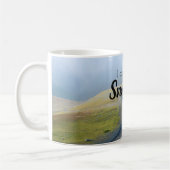 ウェールズがスノードンランドスケープ・ウェールズ鉄道を征服 コーヒーマグカップ (左)