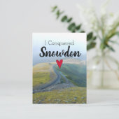 ウェールズがスノードンランドスケープ・ウェールズ鉄道を征服 ポストカード (スタンド正面)