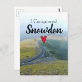 ウェールズがスノードンランドスケープ・ウェールズ鉄道を征服 ポストカード (正面/裏面)