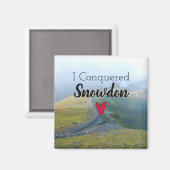 ウェールズがスノードンランドスケープ・ウェールズ鉄道を征服 マグネット (正面/裏面)