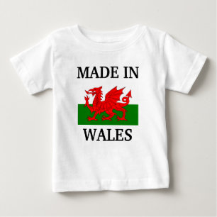 ウェールズで作られた ベビーTシャツ