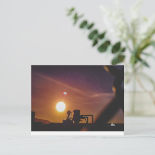 ウェールズのウェルシュプールでの産業の日の出 ポストカード (スタンド正面)