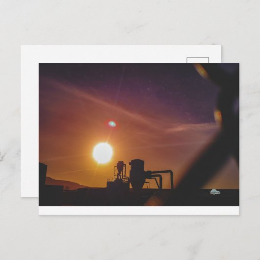 ウェールズのウェルシュプールでの産業の日の出 ポストカード (正面/裏面)