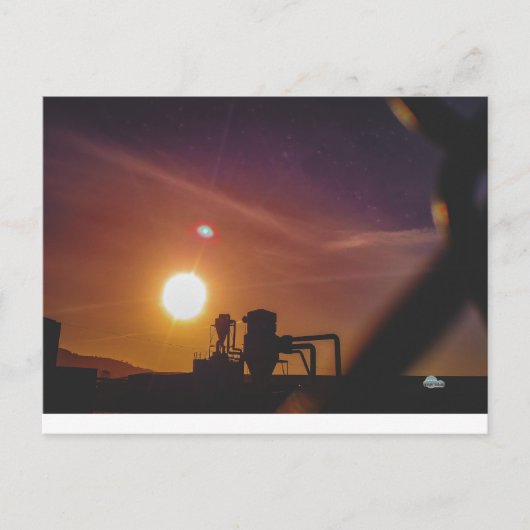ウェールズのウェルシュプールでの産業の日の出 ポストカード (正面)