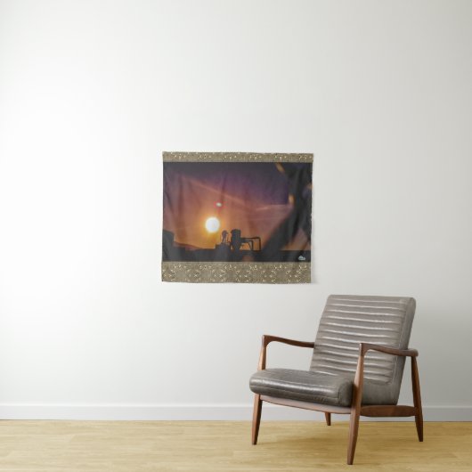 ウェールズのウェルシュプールにある産業サンライズ タペストリー (インサイチュ(横))