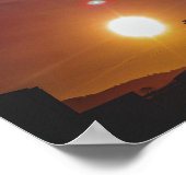 ウェールズのウェルシュプールにある産業サンライズ ポスター (角)