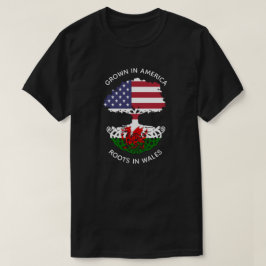 ウェールズのウェールズとアメリカのルーツ Tシャツ