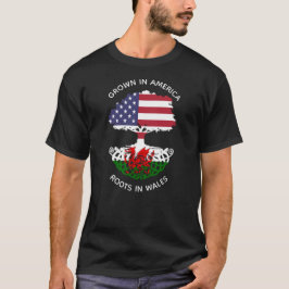 ウェールズのウェールズとアメリカのルーツ Tシャツ