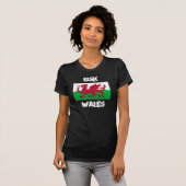 ウェールズのウスカー ウェールズ旗 Tシャツ (正面フル)