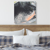 ウェールズのオレンジ色のプール キャンバスプリント (インサイチュ (寝室))