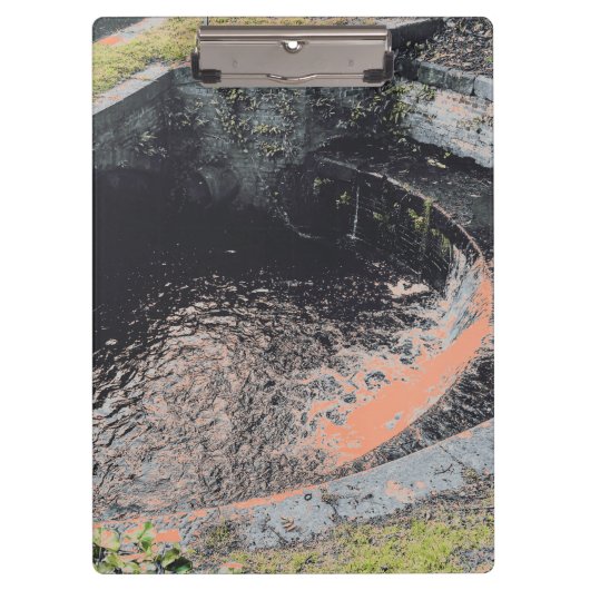 ウェールズのオレンジ色のプール クリップボード (正面)