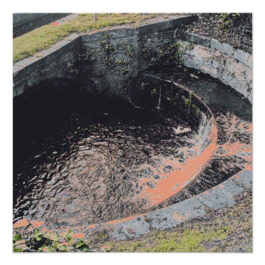 ウェールズのオレンジ色のプール ポスター (正面)