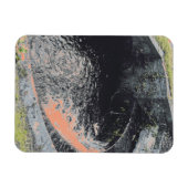 ウェールズのオレンジ色のプール マグネット (横)