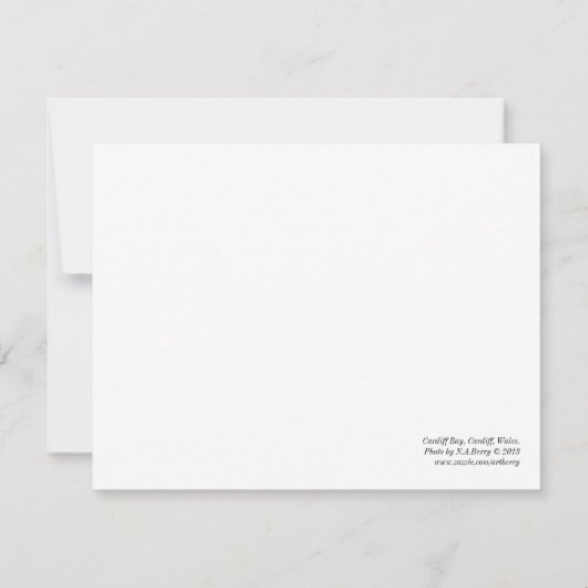 ウェールズのカーディフ・ベイ、カーディフ。 カード (裏面)