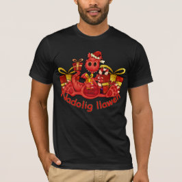 ウェールズのクリスマスのTシャツ- Nadolig Llawen Tシャツ