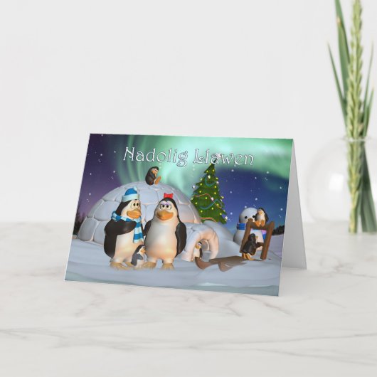 ウェールズのクリスマスカードNadolig Llawen シーズンカード (正面)