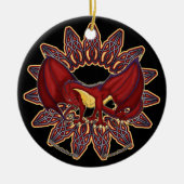 ウェールズのケルト族のドラゴンは1つを飾ります セラミックオーナメント (正面)