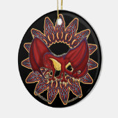 ウェールズのケルト族のドラゴンは1つを飾ります セラミックオーナメント (左)