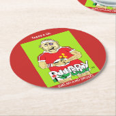 ウェールズのコースター ラウンドペーパーコースター (アングル)