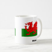 ウェールズのコーヒー・マグの旗 コーヒーマグカップ (正面右)