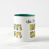 ウェールズのコーヒー・マグ: Hoffi CoffiのNastutiumsパターン マグカップ (中央)