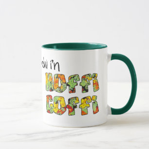 ウェールズのコーヒー・マグ: Hoffi CoffiのNastutiumsパターン マグカップ