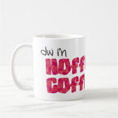 ウェールズのコーヒー・マグ: Hoffi Coffi、ピンクおよびオレンジ マグカップ (左)