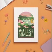 ウェールズのコーンウォールヴィンテージポストカード ポストカード