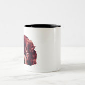 ウェールズのスプリンガースパニエル愛 ツートーンマグカップ (中央)