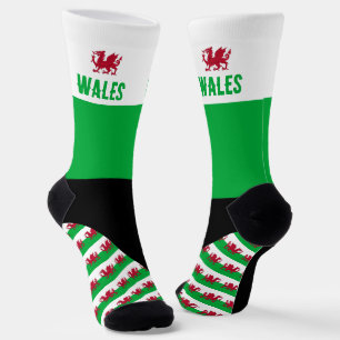 ウェールズのソックス、ウェールズ国旗の色、Cymru /スポーツ ソックス
