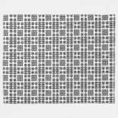 ウェールズのタペストリーパターン白黒のフリースブランケット フリースブランケット (正面(横))