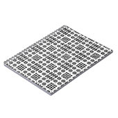 ウェールズのタペストリーパターン白黒の螺線形ノート ノートブック (左側)