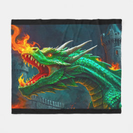 ウェールズのドラゴンでイギリスの城を温める フリースブランケット
